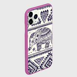 Чехол iPhone 11 Pro матовый Африка, цвет: 3D-фиолетовый — фото 2