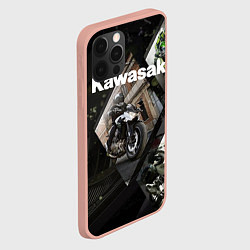 Чехол для iPhone 12 Pro Max Kawasaky, цвет: 3D-светло-розовый — фото 2