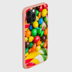 Чехол для iPhone 12 Pro Max Сладкие конфетки, цвет: 3D-светло-розовый — фото 2