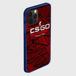 Чехол для iPhone 12 Pro Max Cs:go - Crimson Web Style Factory New Кровавая пау, цвет: 3D-тёмно-синий — фото 2