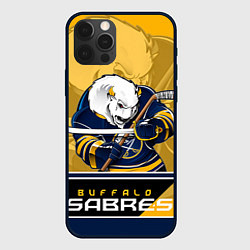 Чехол для iPhone 12 Pro Max Buffalo Sabres, цвет: 3D-черный