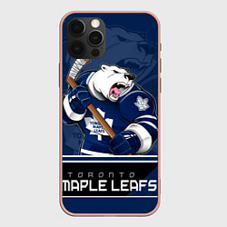 Чехол для iPhone 12 Pro Max Toronto Maple Leafs, цвет: 3D-светло-розовый