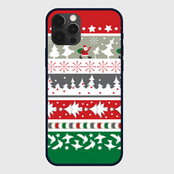 Чехол iPhone 12 Pro Max Новогодний орнамент