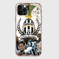 Чехол для iPhone 12 Pro Max Juventus5, цвет: 3D-светло-розовый