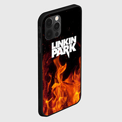 Чехол для iPhone 12 Pro Max Linkin Park: Hell Flame, цвет: 3D-черный — фото 2