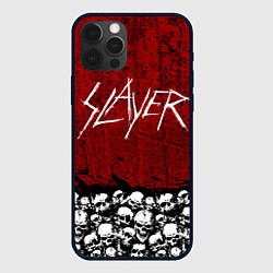 Чехол для iPhone 12 Pro Max Slayer Red, цвет: 3D-черный
