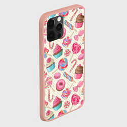 Чехол для iPhone 12 Pro Max Радости для сладости, цвет: 3D-светло-розовый — фото 2