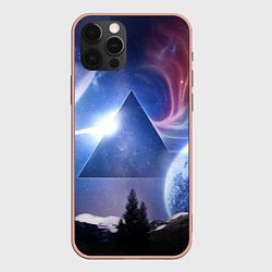 Чехол для iPhone 12 Pro Max Pink Floyd: Space, цвет: 3D-светло-розовый