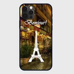 Чехол для iPhone 12 Pro Max Bonjour - Paris, цвет: 3D-черный