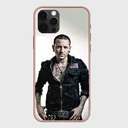 Чехол для iPhone 12 Pro Max Честер Беннингтон, цвет: 3D-светло-розовый