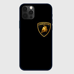 Чехол для iPhone 12 Pro Max Lamborghini, цвет: 3D-черный