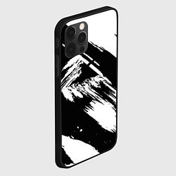 Чехол для iPhone 12 Pro Max Чёрно-белый, цвет: 3D-черный — фото 2
