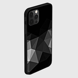 Чехол для iPhone 12 Pro Max Abstract gray, цвет: 3D-черный — фото 2