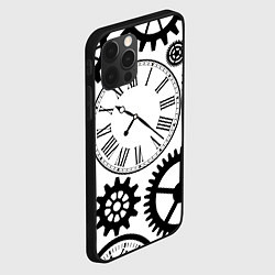 Чехол для iPhone 12 Pro Max Время не ждет, цвет: 3D-черный — фото 2