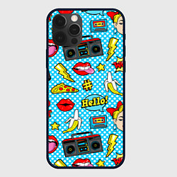 Чехол для iPhone 12 Pro Max Девочка из комикса, цвет: 3D-черный