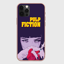 Чехол для iPhone 12 Pro Max Pulp Fiction: Dope Heart, цвет: 3D-светло-розовый