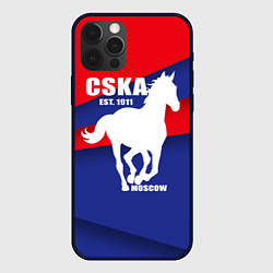 Чехол для iPhone 12 Pro Max CSKA est. 1911, цвет: 3D-черный