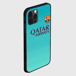 Чехол для iPhone 12 Pro Max Barcelona FC: Aqua, цвет: 3D-черный — фото 2