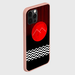 Чехол для iPhone 12 Pro Max Twin Peaks Sun, цвет: 3D-светло-розовый — фото 2