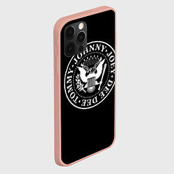Чехол для iPhone 12 Pro Max The Ramones, цвет: 3D-светло-розовый — фото 2