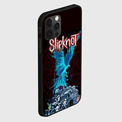 Чехол для iPhone 12 Pro Max Орел группа Slipknot, цвет: 3D-черный — фото 2