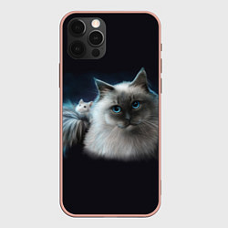 Чехол iPhone 12 Pro Max Кошка и мышка