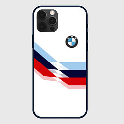 Чехол для iPhone 12 Pro Max BMW БМВ WHITE, цвет: 3D-черный