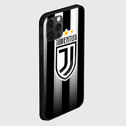 Чехол для iPhone 12 Pro Max Juventus FC: New logo, цвет: 3D-черный — фото 2