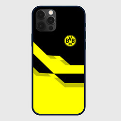 Чехол для iPhone 12 Pro Max BVB FC: Yellow style, цвет: 3D-черный