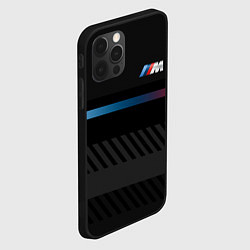 Чехол для iPhone 12 Pro Max BMW: Brand Lines, цвет: 3D-черный — фото 2