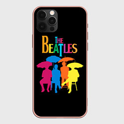 Чехол для iPhone 12 Pro Max The Beatles: Colour Rain, цвет: 3D-светло-розовый