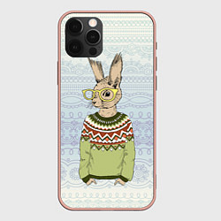 Чехол iPhone 12 Pro Max Кролик хипстер