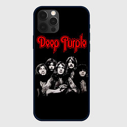 Чехол для iPhone 12 Pro Max Deep Purple, цвет: 3D-черный