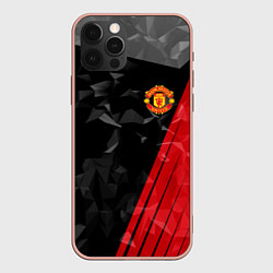 Чехол iPhone 12 Pro Max FC Manchester United: Abstract