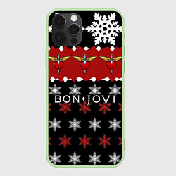 Чехол iPhone 12 Pro Max Праздничный Bon Jovi