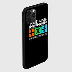 Чехол для iPhone 12 Pro Max Ed Sheeran: I hate math, цвет: 3D-черный — фото 2