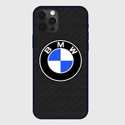 Чехол для iPhone 12 Pro Max BMW CARBON БМВ КАРБОН, цвет: 3D-черный