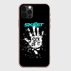 Чехол для iPhone 12 Pro Max Skillet: Sick of it, цвет: 3D-светло-розовый