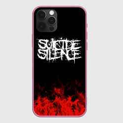 Чехол iPhone 12 Pro Max Suicide Silence: Red Flame