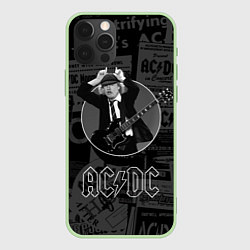 Чехол для iPhone 12 Pro Max AC/DC: Black Devil, цвет: 3D-салатовый