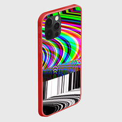 Чехол для iPhone 12 Pro Max TV Glitch, цвет: 3D-красный — фото 2