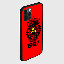 Чехол для iPhone 12 Pro Max Сделано в СССР 1987, цвет: 3D-черный — фото 2