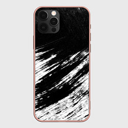 Чехол для iPhone 12 Pro Max Белый и черный, цвет: 3D-светло-розовый