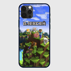 Чехол iPhone 12 Pro Max Майнкрафт: Алексей