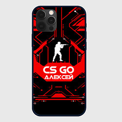 Чехол для iPhone 12 Pro Max CS:GO - Алексей, цвет: 3D-черный