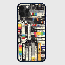 Чехол для iPhone 12 Pro Max VHS-кассеты, цвет: 3D-черный