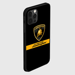 Чехол для iPhone 12 Pro Max Lamborghini Automobili, цвет: 3D-черный — фото 2