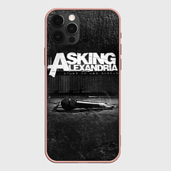 Чехол для iPhone 12 Pro Max Asking Alexandria: Black Micro, цвет: 3D-светло-розовый