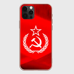Чехол для iPhone 12 Pro Max Патриот СССР, цвет: 3D-светло-розовый