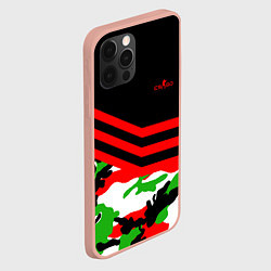 Чехол для iPhone 12 Pro Max CS:GO Red Camo, цвет: 3D-светло-розовый — фото 2
